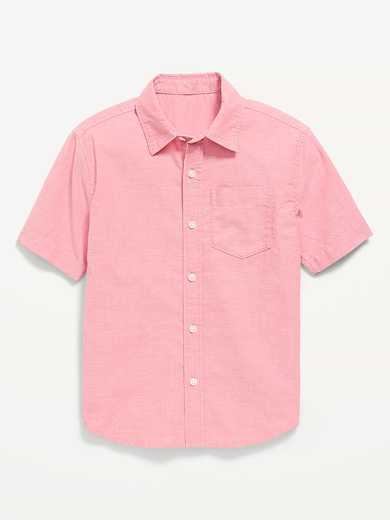 Image number 2 showing, Short-Sleeve Pocket Oxford Shirt for Boys