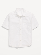 L'image numéro 2 présente Chemise oxford à poche à manches courtes pour garçon