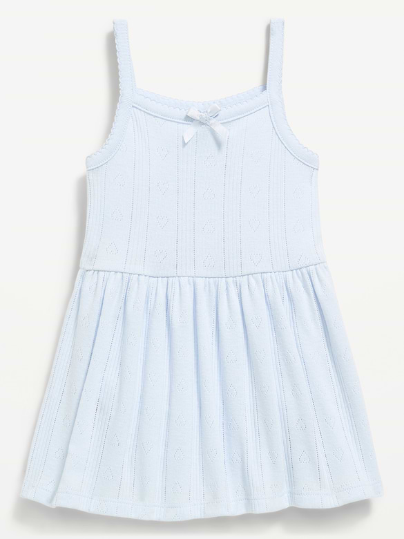 Pointelle-Knit Bodysuit Dress for Baby