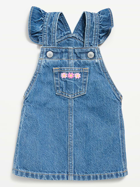 Ruffled Ruffled Pocket Jean Skirtall Dress for Baby on clearance at Old Navy — 40% off
