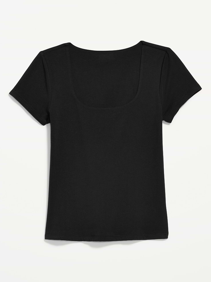 Image number 5 showing, Hug Double-Layer Scoop-Neck Top