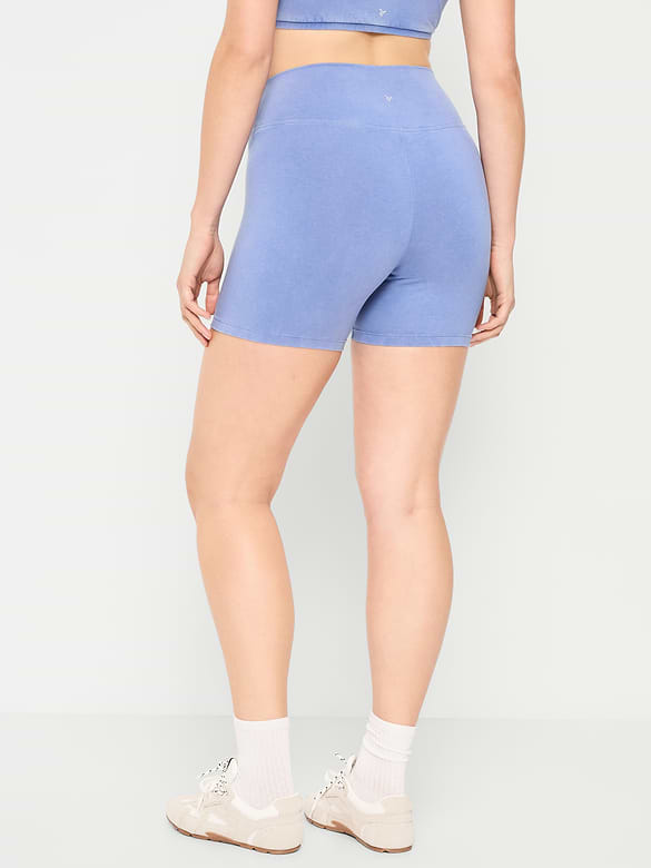 High-Waisted PowerChill Biker Shorts -- 5-inch inseam