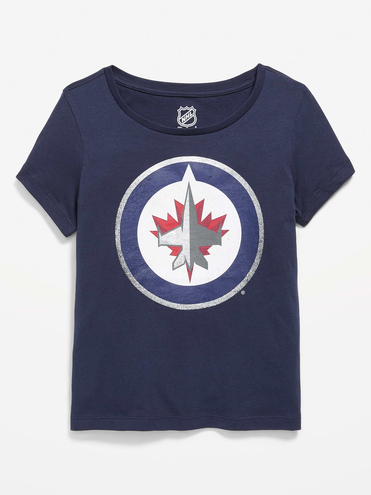 Image 1 of 2, crew neck, short sleeves, drop shoulders, graphic at front, Product #887171
