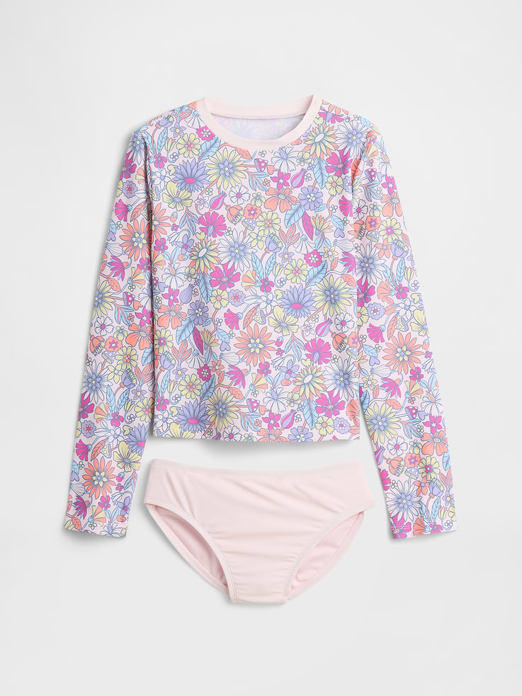 Image number 1 showing, Kids Two-Piece Rash Guard