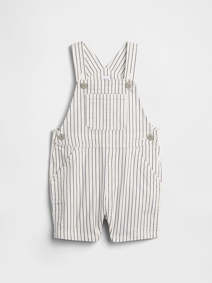 Image number 1 showing, Baby Stripe Shortalls