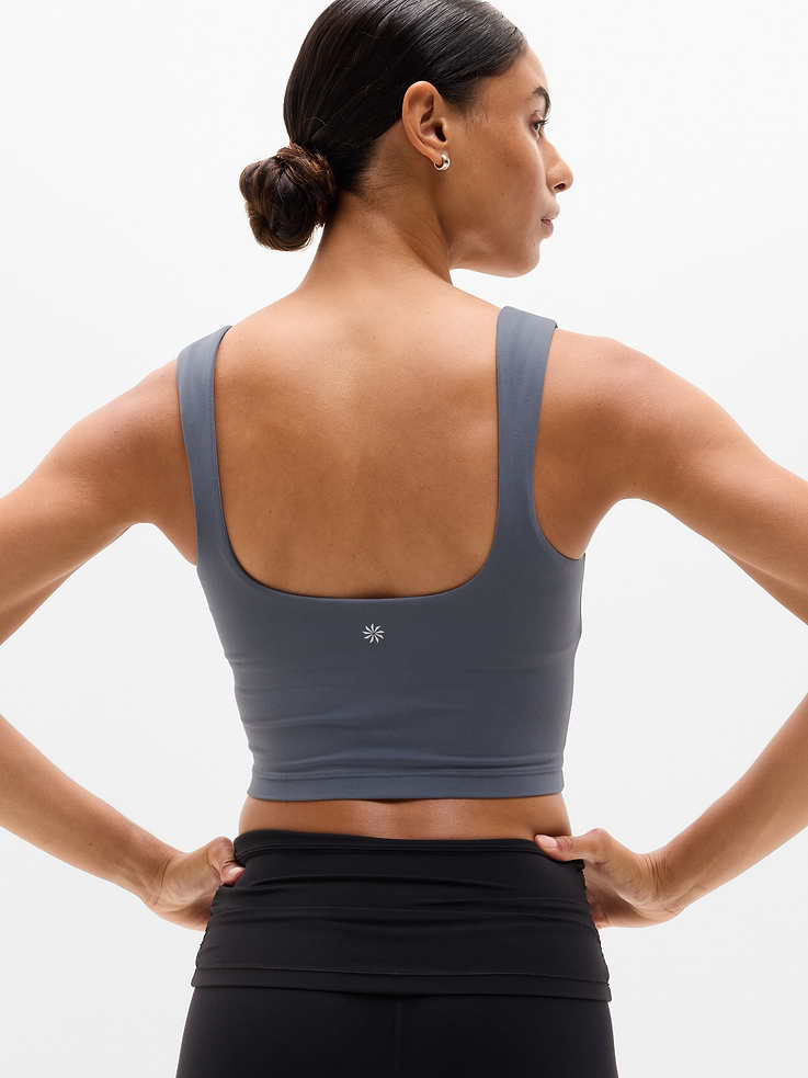 Image number 3 showing, Transcend Square Neck Crop Sports Bra A-C