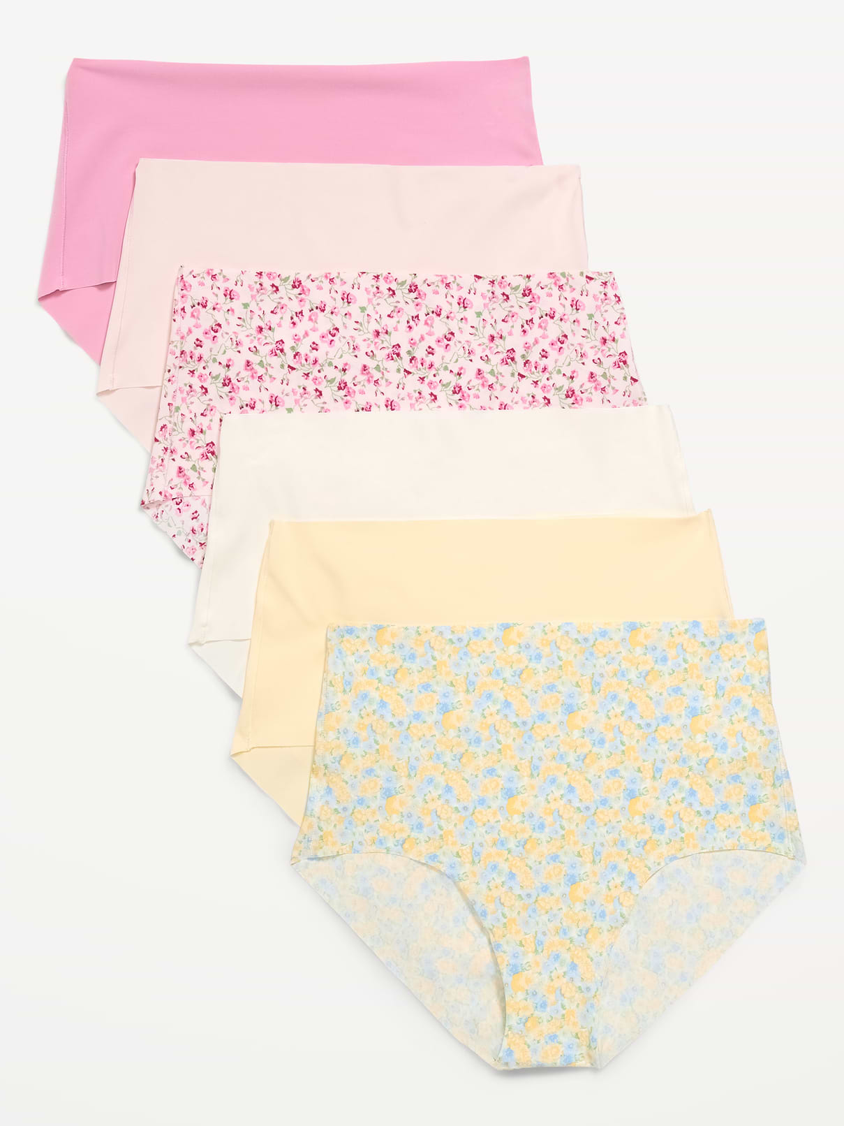Image number 1 showing, High-Waisted No-Show Brief Underwear 6-Pack