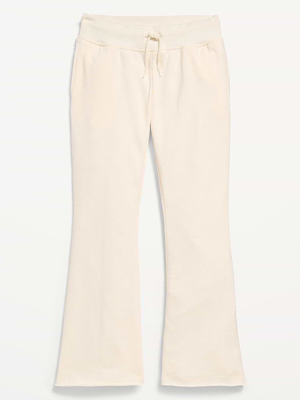 Slim French-Terry Flare-Leg Sweatpants for Girls