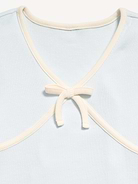 Image number 4 showing, Fitted Short-Sleeve Ribbed Bow Top for Girls