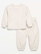 Image number 1 showing, Cozy-Knit Long-Sleeve Top and Leggings Set for Baby