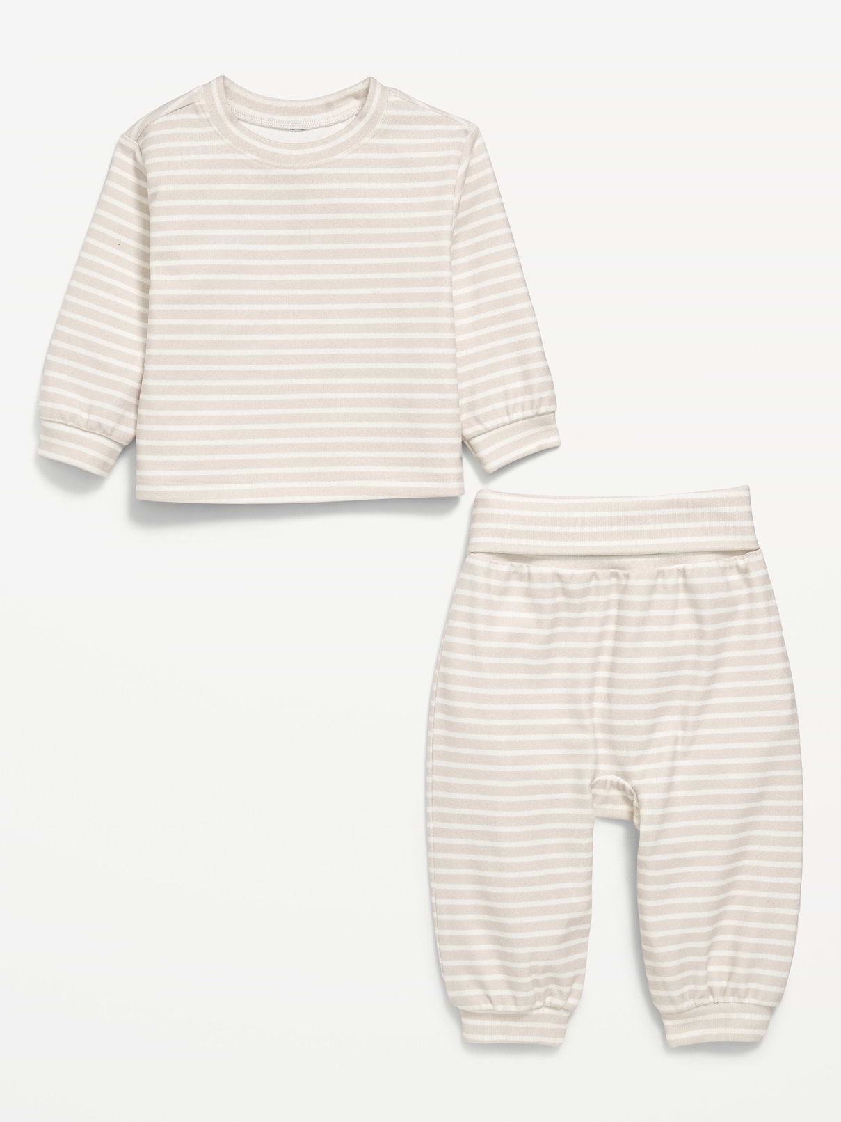 Image number 2 showing, Cozy-Knit Long-Sleeve Top and Leggings Set for Baby