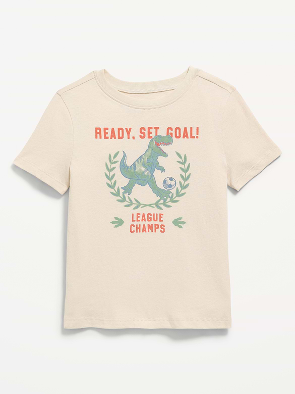 T-shirt à manches courtes à imprimé unisexe pour tout-petit