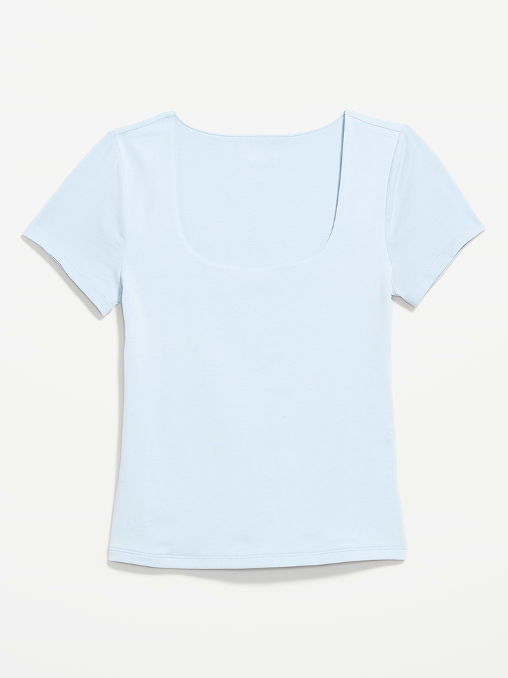 Image number 5 showing, Hug Double-Layer Scoop-Neck Top