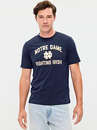 Image 1 of 3, rib-knit crew neck, short sleeves, graphic at front, Product #887189