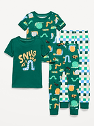 L'image numéro 1 présente Pyjama 4 pièces ajusté à motif pour tout-petit et bébé