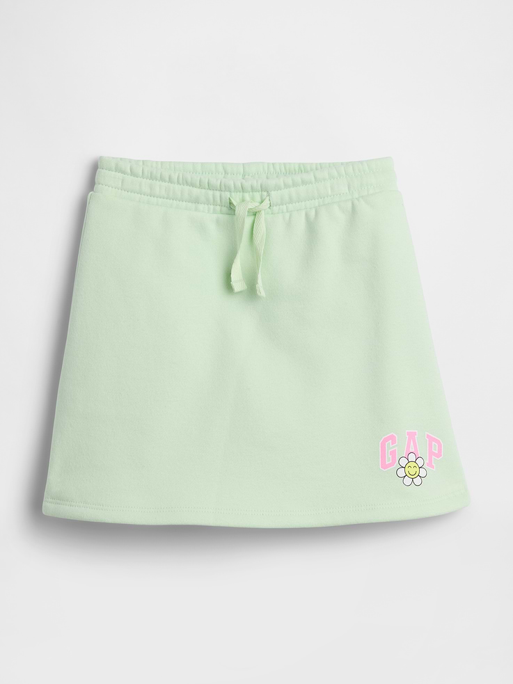 Image 1 of 3, This product is made with/contains 23% recycled polyester. Compared to virgin materials, using recycled materials helps reduce resource use and waste., Soft, comfy fleece., Drawcord ties at elasticized waist are functional for sizes 2T-5T., Gap logo at hem., Interior shorts., Select styles have allover print., This product was made in a factory that invests in gender equity and women’s empowerment through RISE. Learn more at, Product #1172366