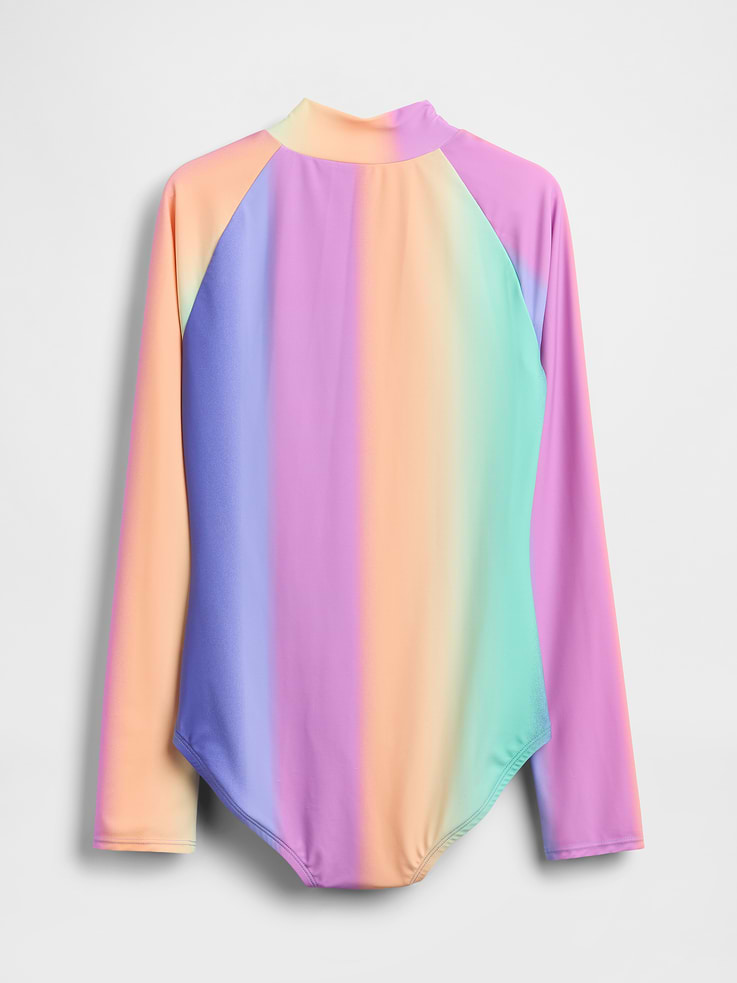 Image number 2 showing, Kids Rash Guard One-Piece Swimsuit