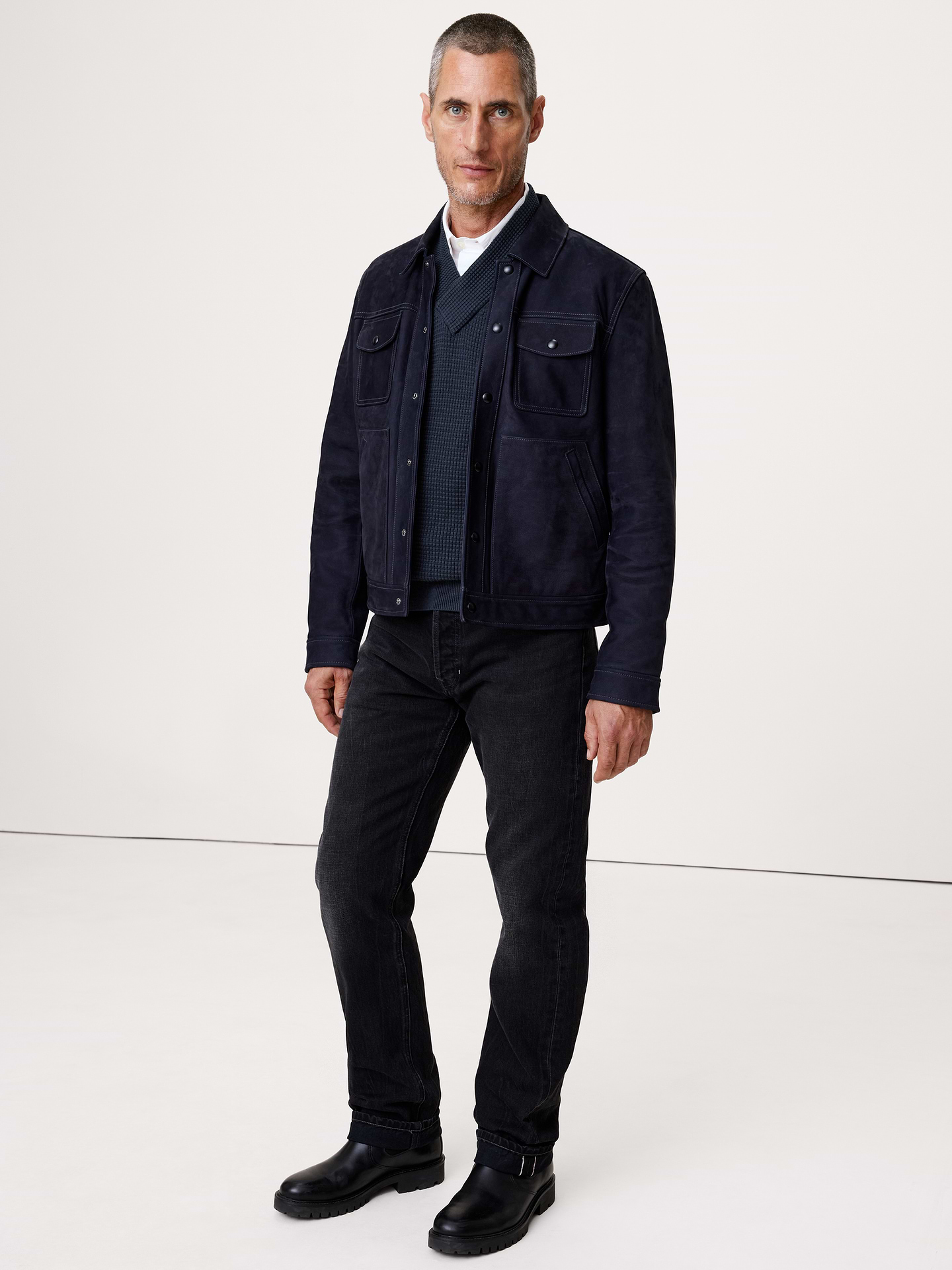 Image number 3 showing, Cotton Thermal-Knit V-Neck Sweater