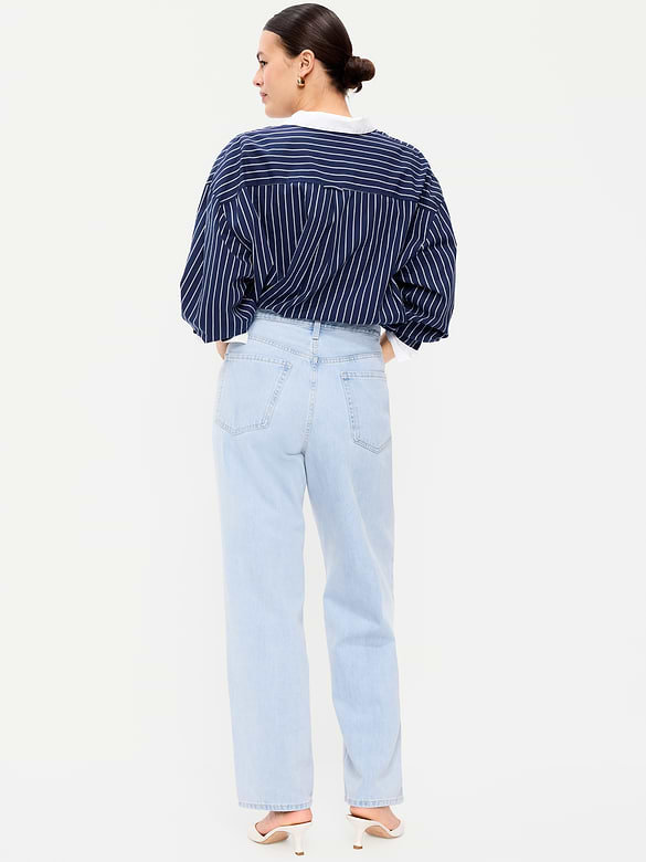 High-Waisted OG Loose Rigid Jeans