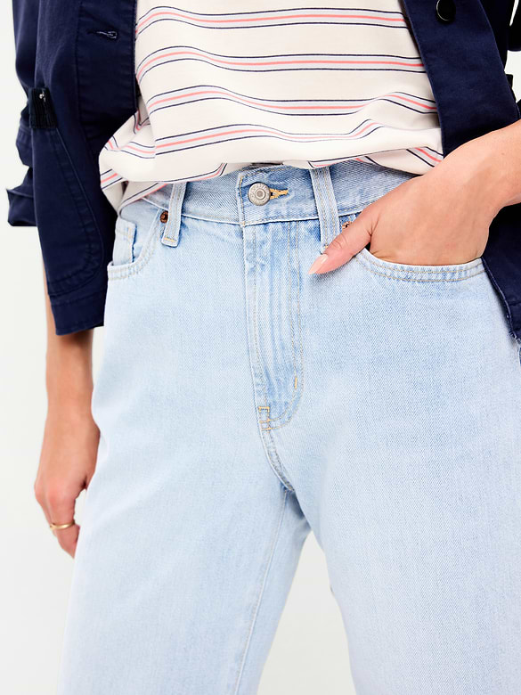 High-Waisted OG Loose Rigid Jeans