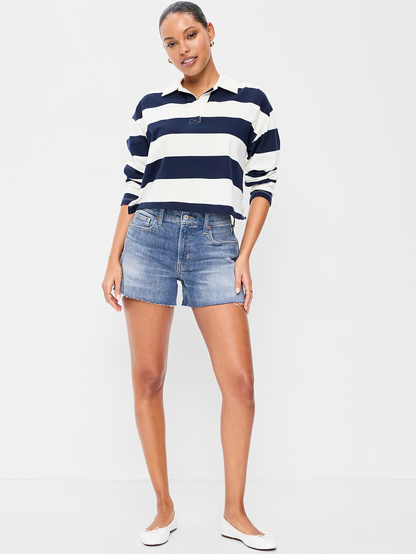 High-Waisted OG Jean Shorts -- 4-inch inseam