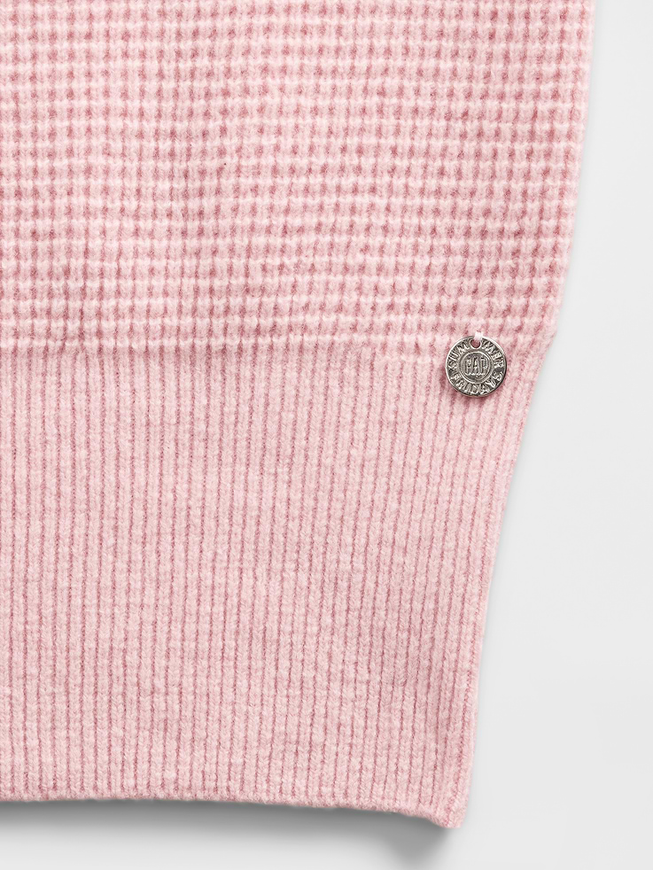 Image 5 of 6, Gap × Summer Fridays CashSoft Waffle Crop Hoodie