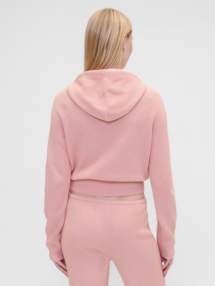 Image 2 of 6, Gap × Summer Fridays CashSoft Waffle Crop Hoodie
