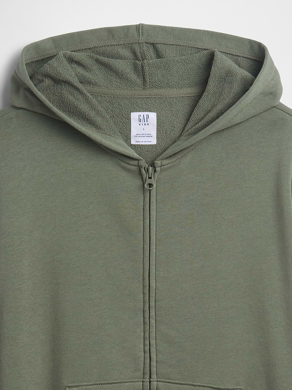 Kids Relaxed French Terry Zip Hoodie