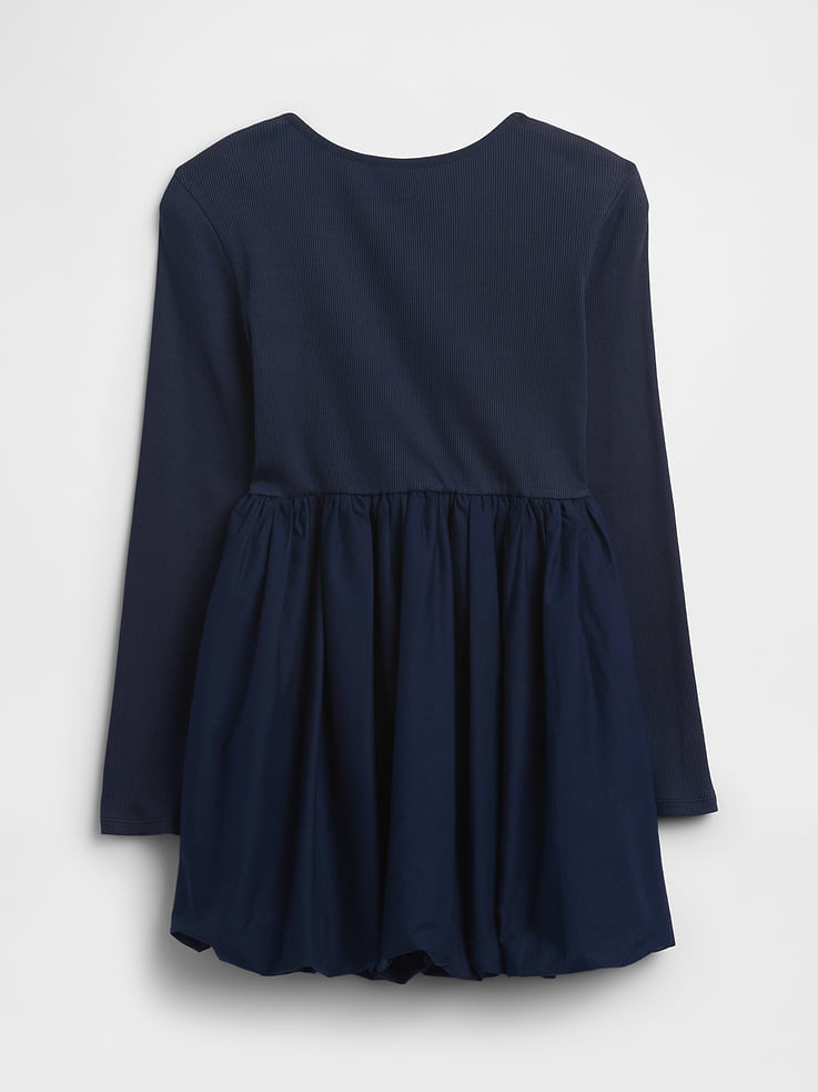 Image 2 of 3, Kids Puff Sleeve Bubble Dress