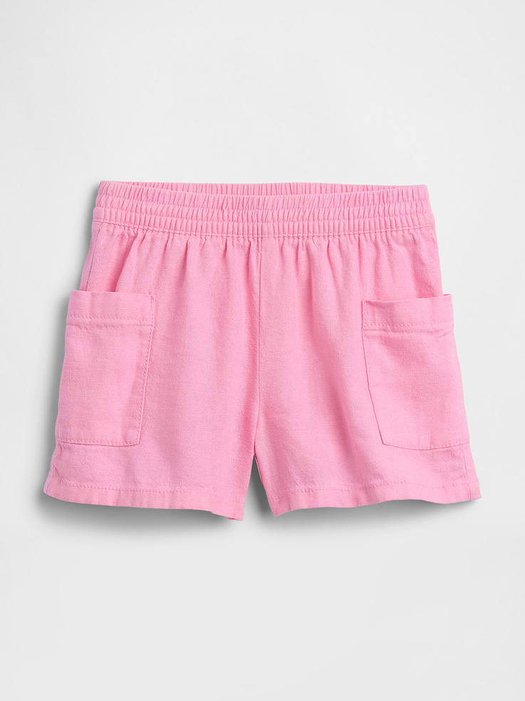 Image number 1 showing, babyGap Linen-Blend Pull-On Shorts