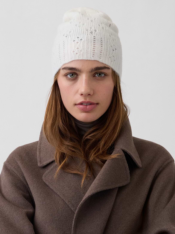 Pointelle Beanie