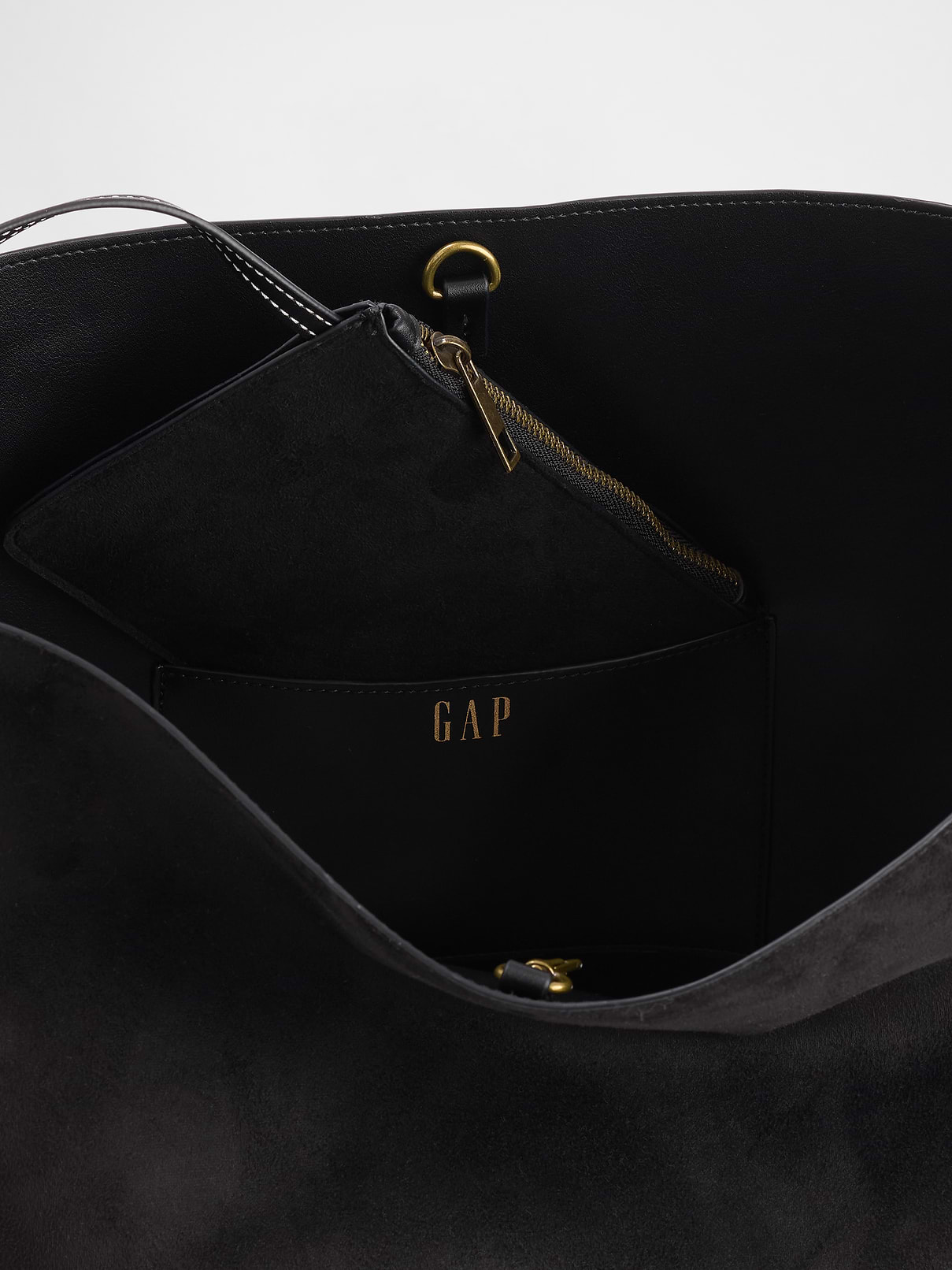 Image number 4 showing, Vegan Suede Bucket Bag
