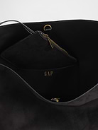 Image number 4 showing, Vegan Suede Bucket Bag