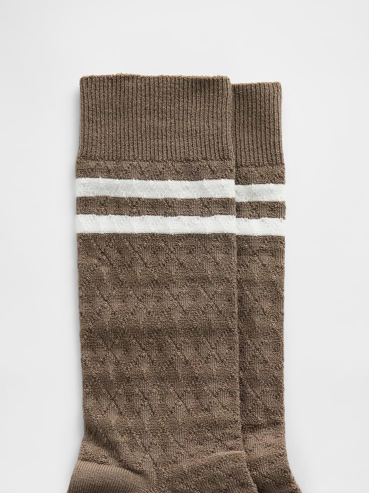 Image number 2 showing, Argyle Varsity Crew Socks