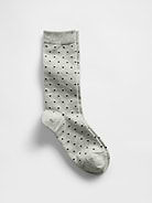 Image 1 de 2, Tricot côtelé doux extensible., Partie supérieure côtelée., Pointe et talon renforcés., Imprimés assortis., Ce produit a été fabriqué dans une usine qui investit dans l’égalité des genres et l’autonomisation des femmes. En savoir plus: Combler les lacunes en matière d’équité | Gap Inc. ., Produit #874955