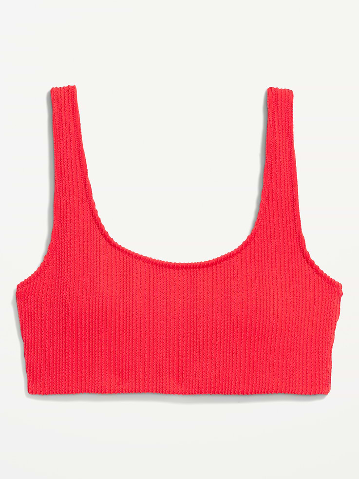 Image number 7 showing, Ribbed Scoop-Neck Swim Top