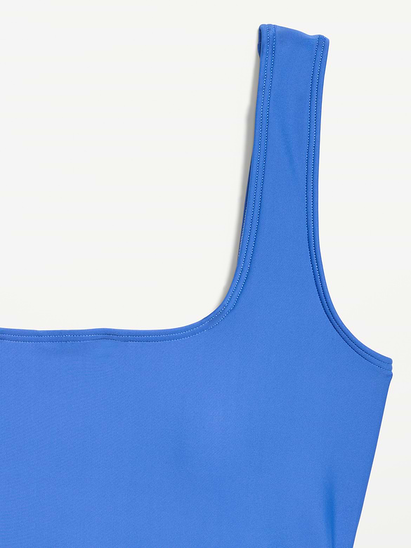 Matte Side-Tie Swim Dress