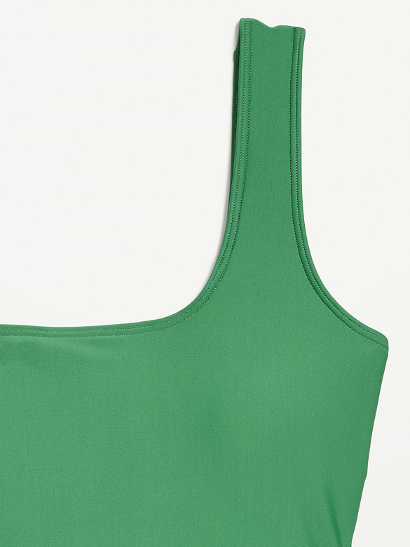 Matte Side-Tie Swim Dress