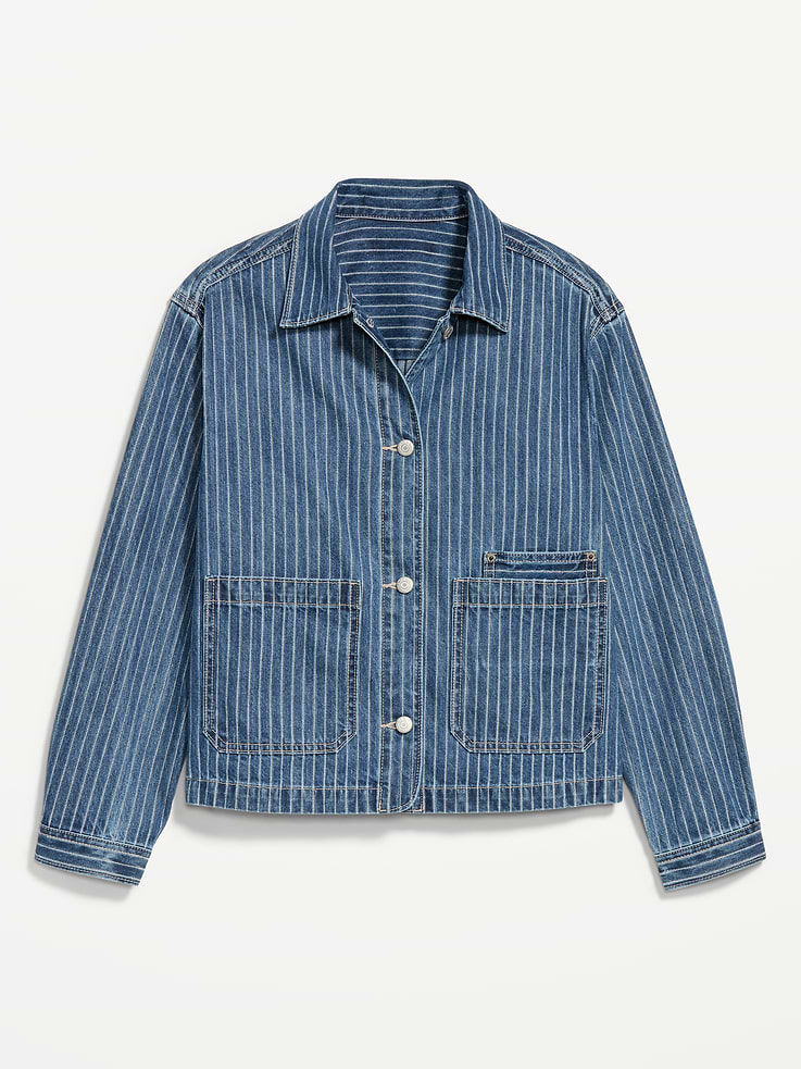 Image number 7 showing, Cropped Jean Chore Jacket