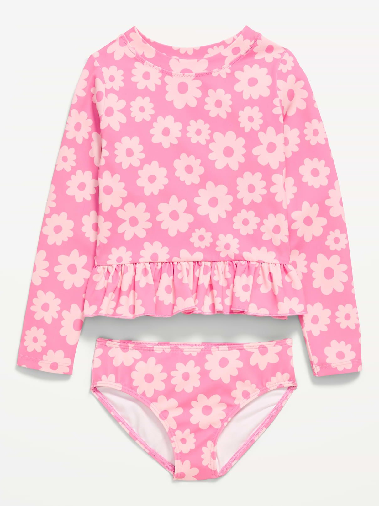 L'image numéro 1 présente Maillot anti-UV à glissière à manches longues à motif pour toute-petite