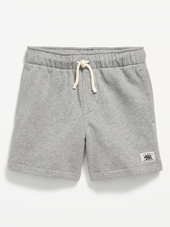 Above Knee Logo Fleece Jogger Shorts for Boys