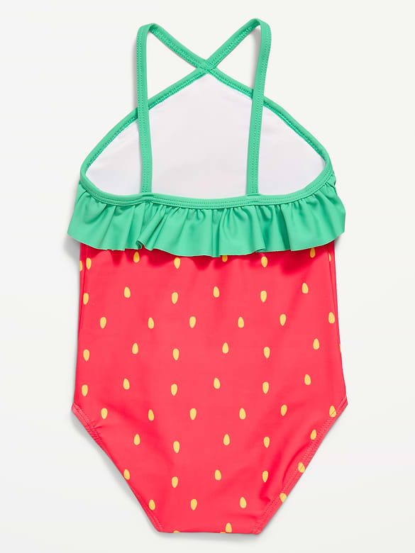 Ruffled One-Piece Swimsuit for Toddler Girls