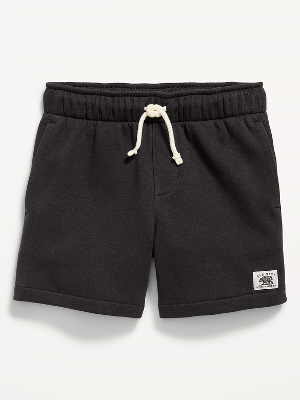Above Knee Logo-Graphic Fleece Jogger Shorts for Boys