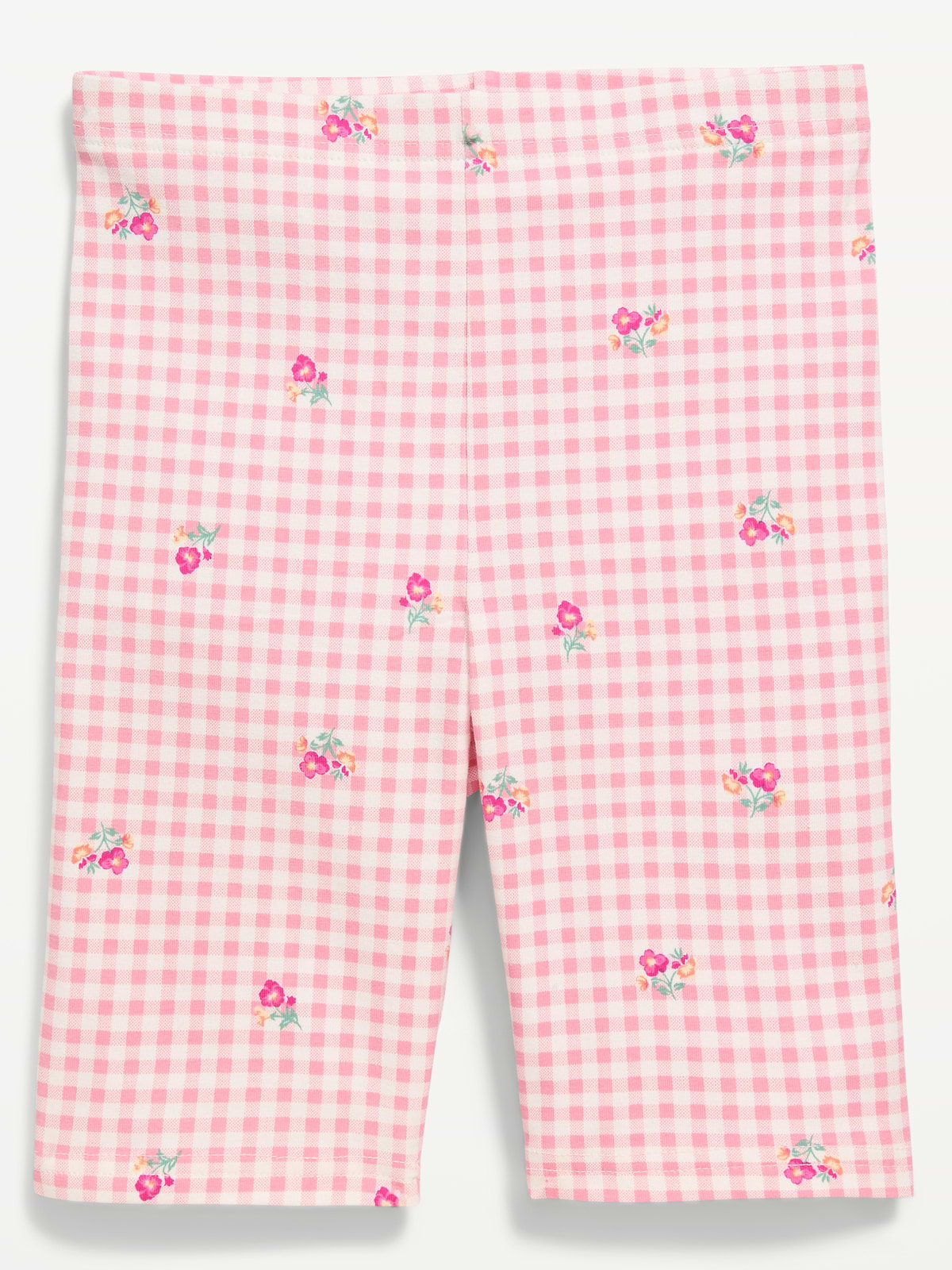 Printed Long Jersey Biker Shorts for Girls