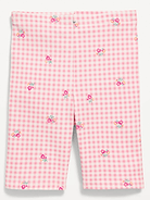 Image number 1 showing, Printed Long Jersey Biker Shorts for Girls