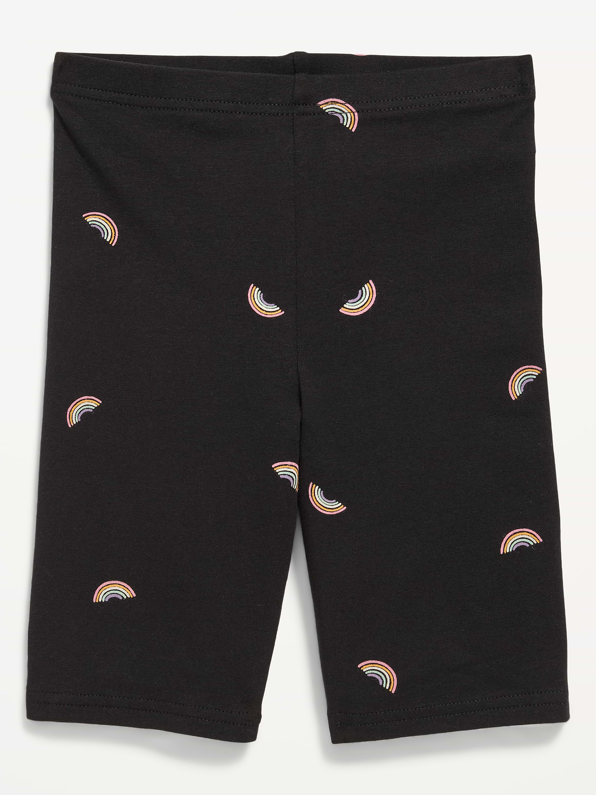 Image number 1 showing, Printed Long Jersey Biker Shorts for Girls