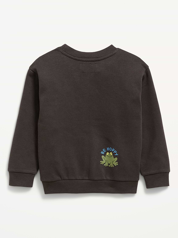 Oversized Long-Sleeve Graphic Sweatshirt for Toddler Boys
