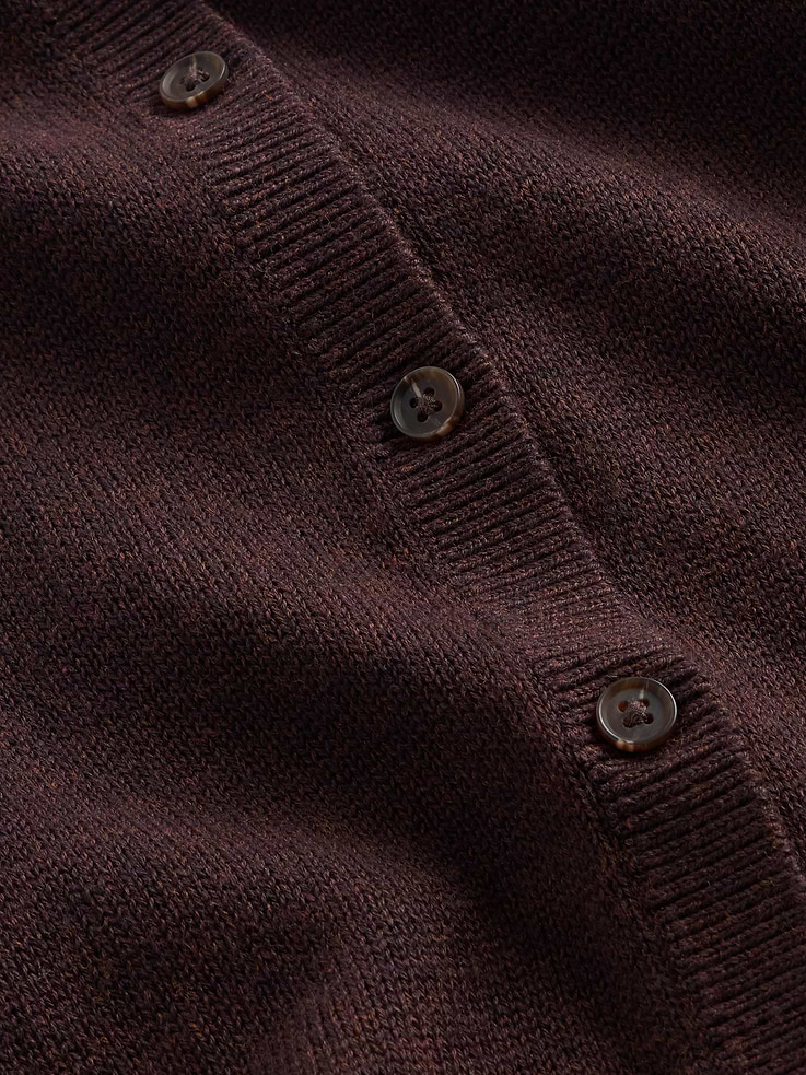 Image number 4 showing, 100% Cotton Relaxed Crop Cardigan Sweater