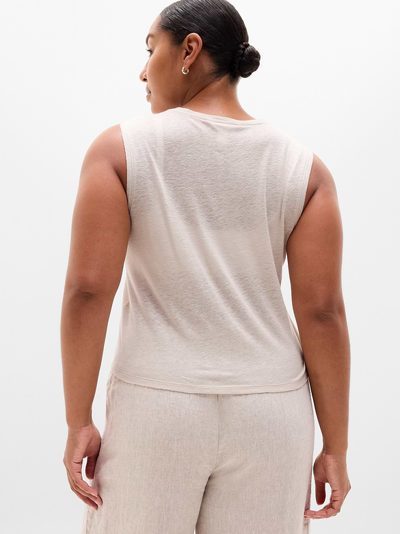 Getaway Linen Blend Muscle Tank