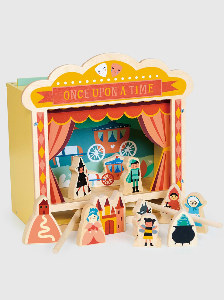 Image number 1 showing, Wooden Tabletop Theatre Toy